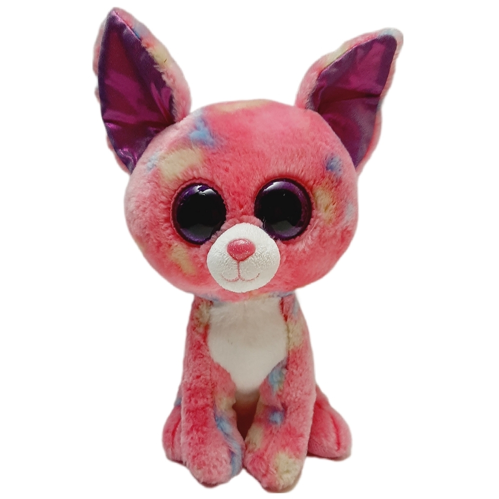 🍒 9" TY Beanie Baby Boos Cancun the Pink Chihuahua Dog Plush Soft Kids Toy